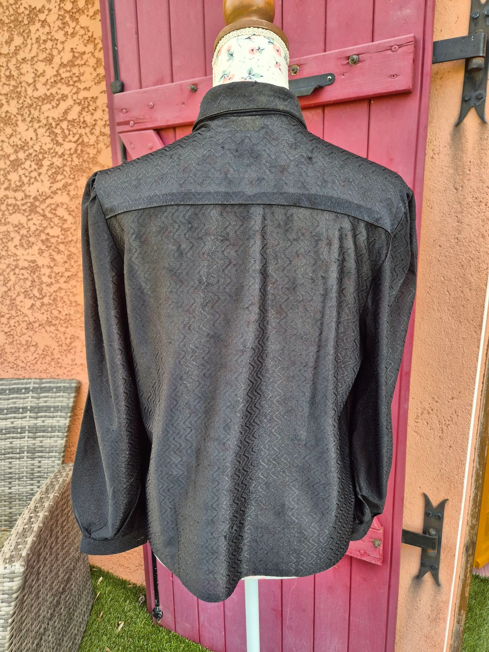 Sheer long-sleeve shirt for women – photo 2